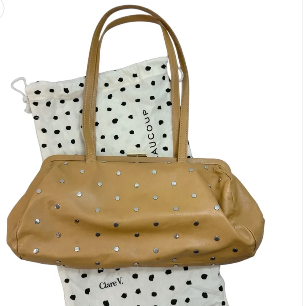 ⭐️Clare V Yvette Studded Shoulder Bag⭐️ as is - Picture 3 of 13